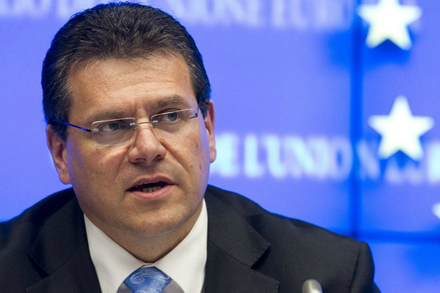 Phó Chủ tịch EC phụ trách lĩnh vực năng lượng Maros Sefcovic.